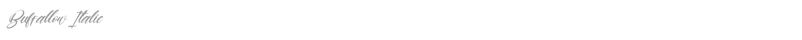 Buffallow font preview